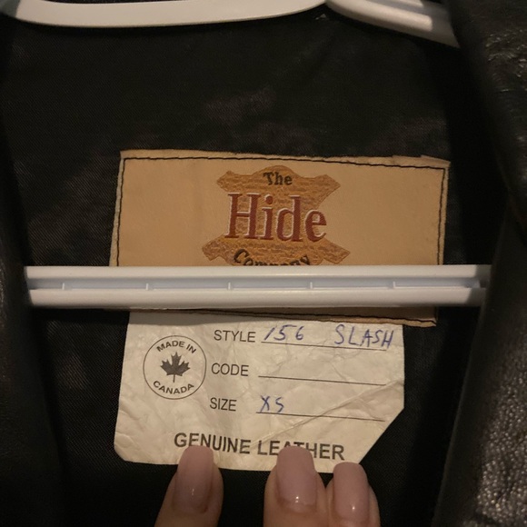 Ladies leather jacket size XS - Picture 3 of 3